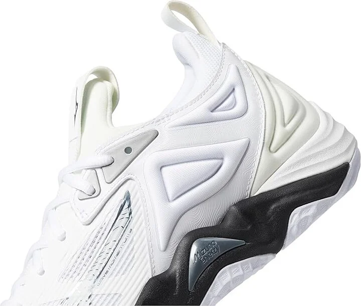 Mizuno Wave Momentum 3 Men's Volleyball Shoes White/Black : 10 D - Medium - Image 4