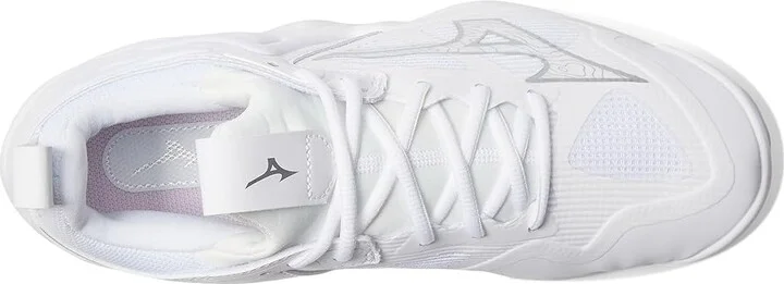 Mizuno Wave Momentum 3 Men's Volleyball Shoes White/Silver : 7 D - Medium - Image 2