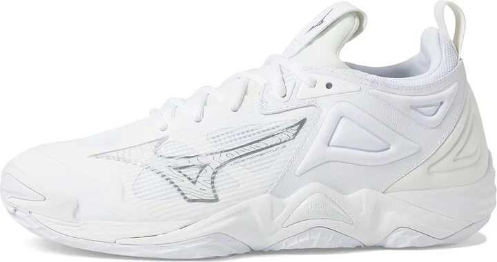 Mizuno Wave Momentum 3 Men's Volleyball Shoes White/Silver : 7 D - Medium - Image 5