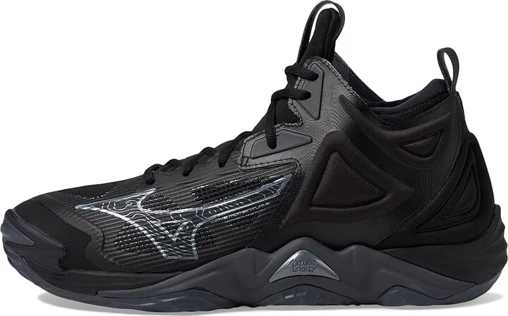 Mizuno Wave Momentum 3 Mid Volleyball Shoes Black/Grey : Men's 11.5 - Women's 13 Medium, Rubber - Image 5