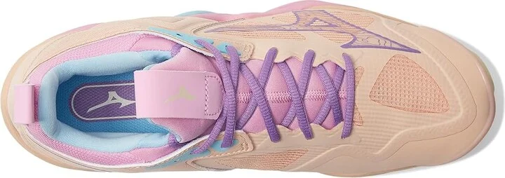 Mizuno Wave Momentum 3 Volleyball Shoes Peach Bud : Men's 11.5 - Women's 13 Medium, Synthetic - Image 2