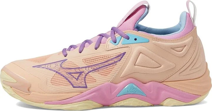 Mizuno Wave Momentum 3 Volleyball Shoes Peach Bud : Men's 11.5 - Women's 13 Medium, Synthetic - Image 5