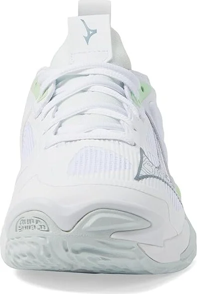 Mizuno Wave Momentum 3 Women's Volleyball Shoes Snow White/Limeade : 12 B - Medium, Synthetic - Image 3