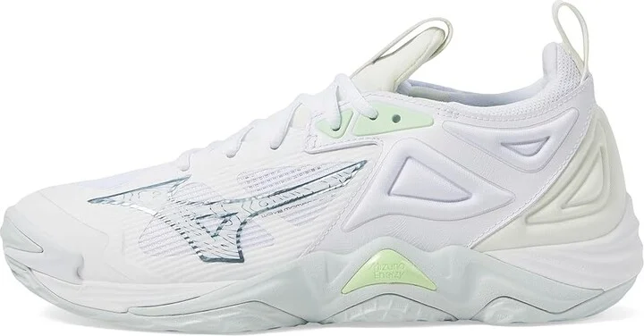 Mizuno Wave Momentum 3 Women's Volleyball Shoes Snow White/Limeade : 12 B - Medium, Synthetic - Image 5