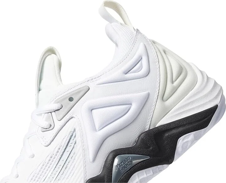 Mizuno Wave Momentum 3 Women's Volleyball Shoes White/Black : 10.5 B - Medium, Synthetic - Image 4