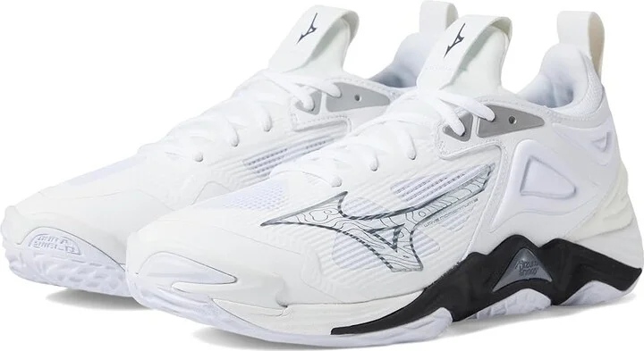 Mizuno Wave Momentum 3 Women's Volleyball Shoes White/Black : 10.5 B - Medium, Synthetic