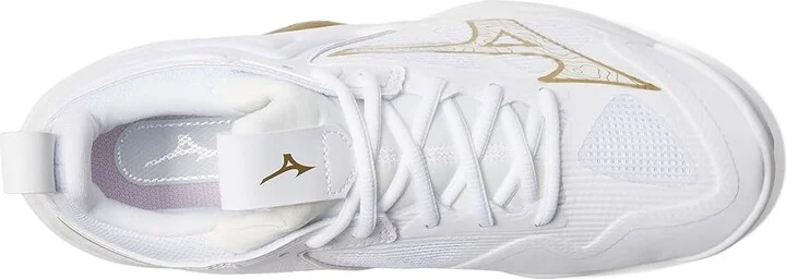 Mizuno Wave Momentum 3 Women's Volleyball Shoes White/Gold : 7 B - Medium, Synthetic - Image 2