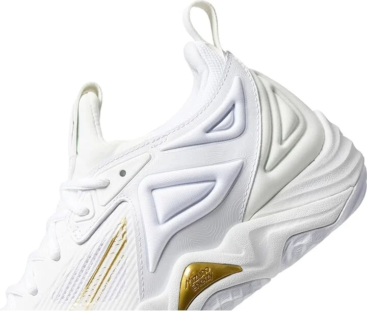 Mizuno Wave Momentum 3 Women's Volleyball Shoes White/Gold : 7 B - Medium, Synthetic - Image 4