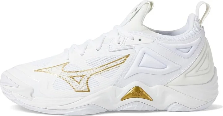 Mizuno Wave Momentum 3 Women's Volleyball Shoes White/Gold : 7 B - Medium, Synthetic - Image 5