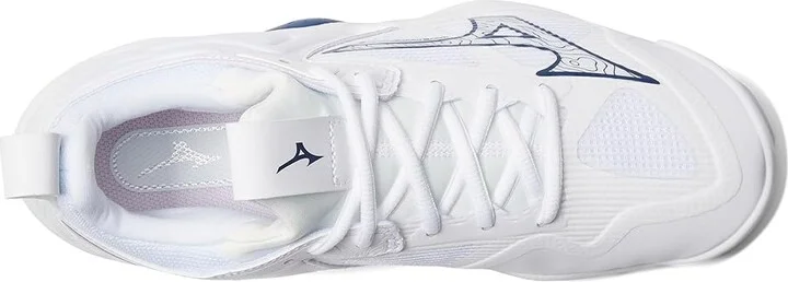 Mizuno Wave Momentum 3 Women's Volleyball Shoes White/Navy : 10.5 B - Medium, Synthetic - Image 2