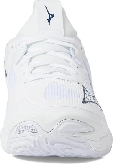 Mizuno Wave Momentum 3 Women's Volleyball Shoes White/Navy : 10.5 B - Medium, Synthetic - Image 3