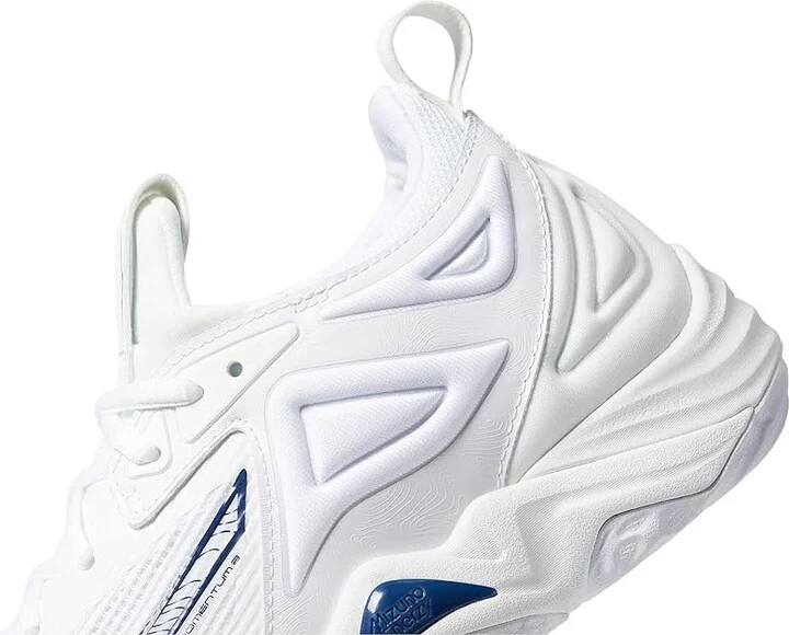 Mizuno Wave Momentum 3 Women's Volleyball Shoes White/Navy : 10.5 B - Medium, Synthetic - Image 4