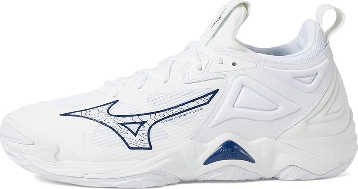 Mizuno Wave Momentum 3 Women's Volleyball Shoes White/Navy : 10.5 B - Medium, Synthetic - Image 5