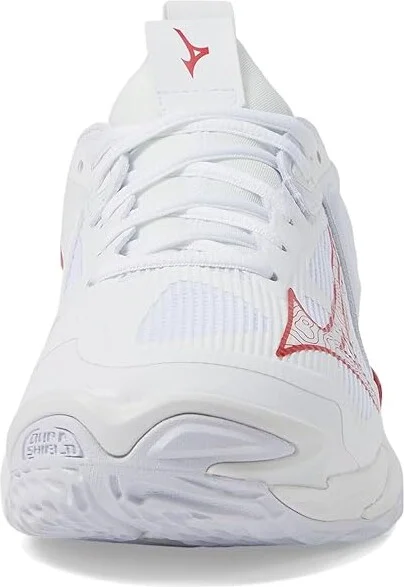 Mizuno Wave Momentum 3 Women's Volleyball Shoes White/Red : 8 B - Medium, Synthetic - Image 3