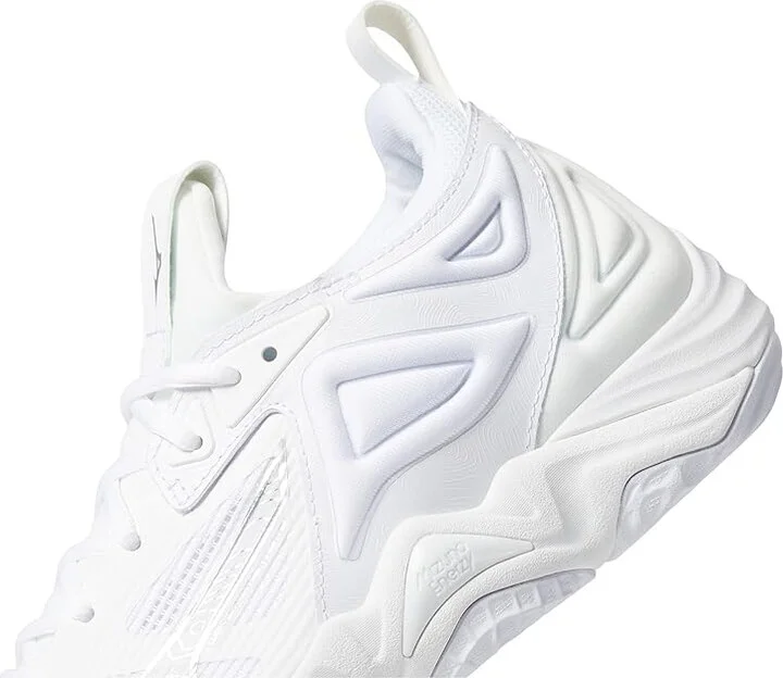 Mizuno Wave Momentum 3 Women's Volleyball Shoes White/Silver : 11.5 B - Medium, Synthetic - Image 4