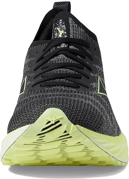Mizuno Wave Neo Wind Men's Shoes Undyed Black/Luminous : 7 D - Medium, Synthetic/Textile - Image 3