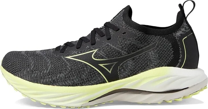 Mizuno Wave Neo Wind Men's Shoes Undyed Black/Luminous : 7 D - Medium, Synthetic/Textile - Image 5