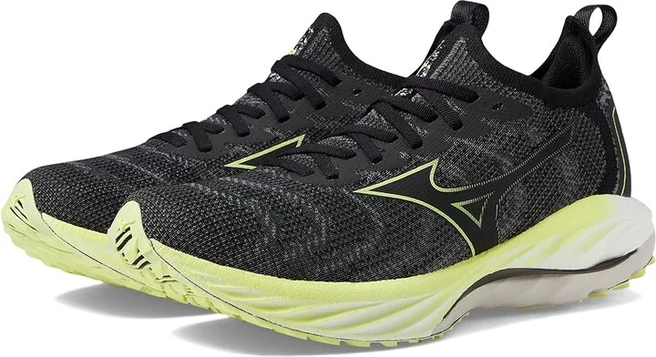 Mizuno Wave Neo Wind Men's Shoes Undyed Black/Luminous : 7 D - Medium, Synthetic/Textile