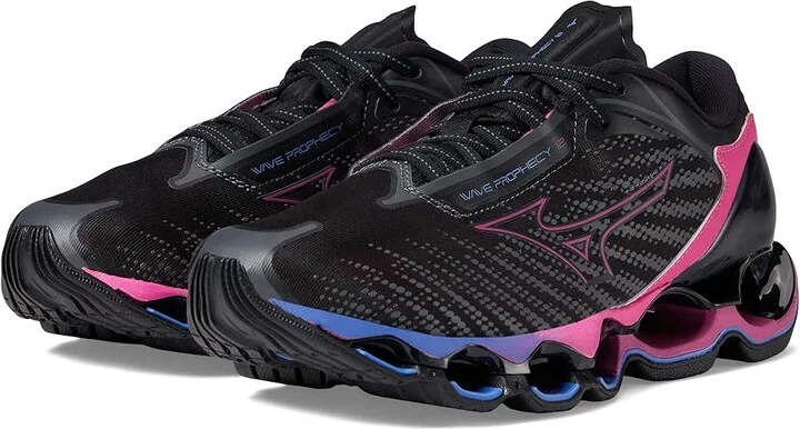 Mizuno Wave Prophecy 12 Women's Shoes Black Oyster : Women's 6 B - Medium, Synthetic/Textile