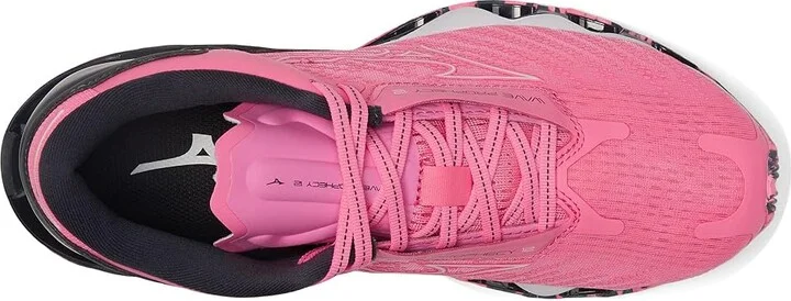 Mizuno Wave Prophecy 12 Women's Shoes Sakura Glow/Ombre Blue : Women's 6 B - Medium, Synthetic/Textile - Image 2
