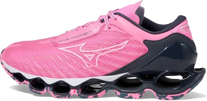 Mizuno Wave Prophecy 12 Women's Shoes Sakura Glow/Ombre Blue : Women's 6 B - Medium, Synthetic/Textile - Image 6