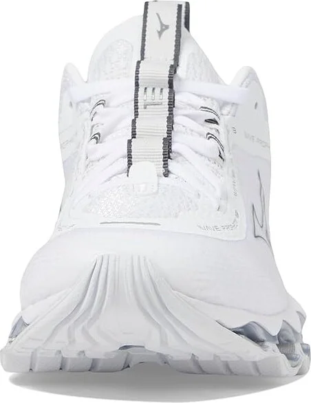 Mizuno Wave Prophecy 13 Women's Shoes White/Metallic Grey : Women's 6 B - Medium - Image 3