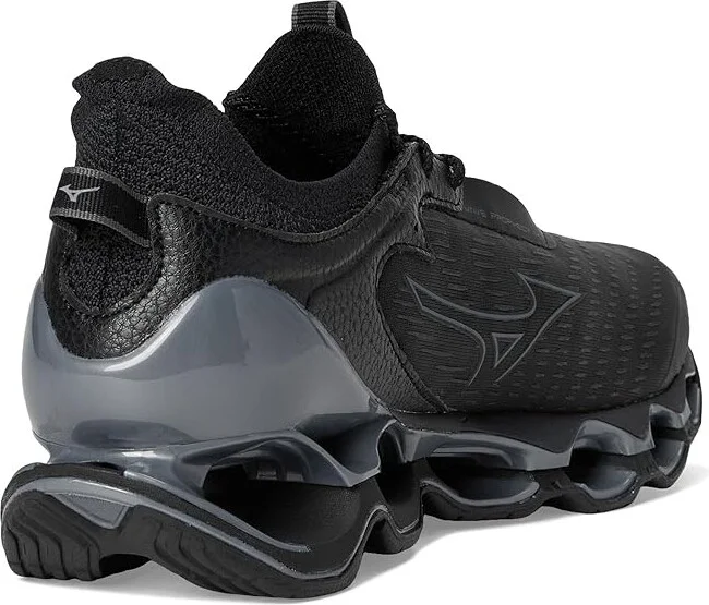 Mizuno Wave Prophecy 14 Mens Men's Running Shoes Black/Dark Shadow : 9 D - Medium, Leather/Rubber - Image 4