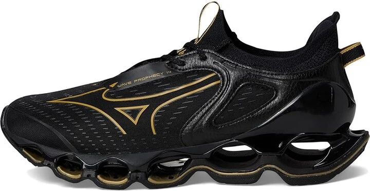 Mizuno Wave Prophecy 14 Men's Running Shoes Black/Gold : 7.5 D - Medium, Synthetic - Image 6