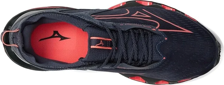 Mizuno Wave Prophecy 14 Women's Running Shoes Odyssey Grey/Strkn Coral : Women's 9 B - Medium, Synthetic - Image 2