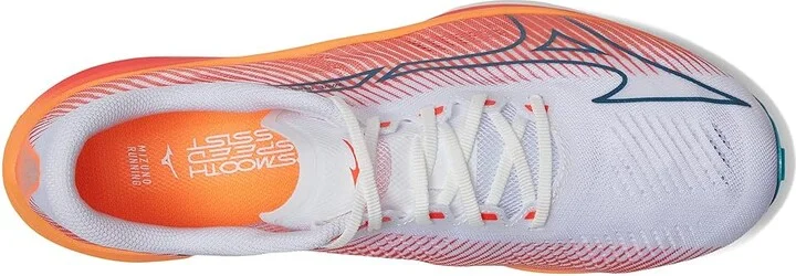 Mizuno Wave Rebellion Pro Men's Shoes White/Silver : Men's 7 D - Medium, Synthetic/Textile - Image 2