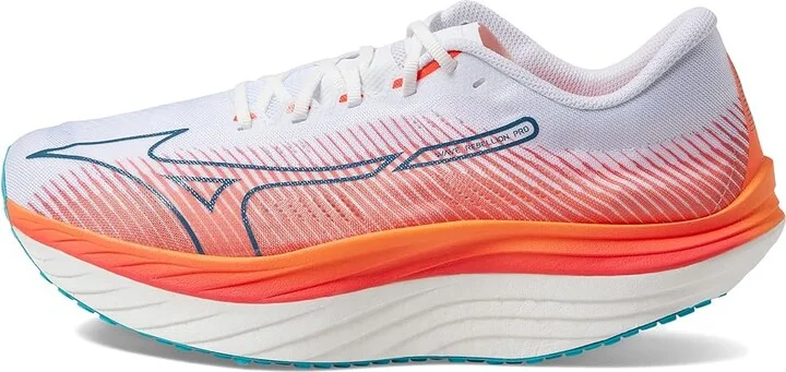 Mizuno Wave Rebellion Pro Men's Shoes White/Silver : Men's 7 D - Medium, Synthetic/Textile - Image 6