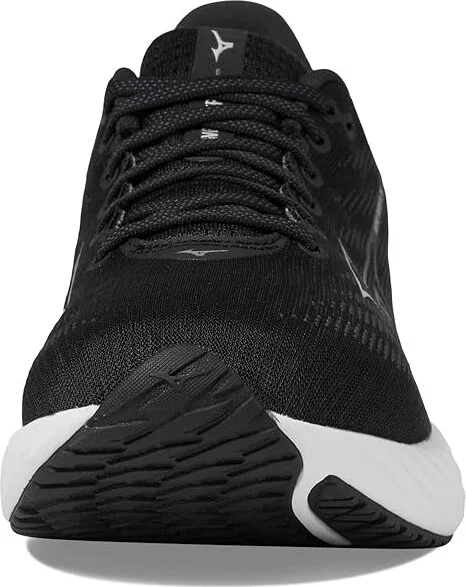 Mizuno Wave Rider 28 Men's Running Shoes Black/Silver : 12 D - Medium, Rubber - Image 3