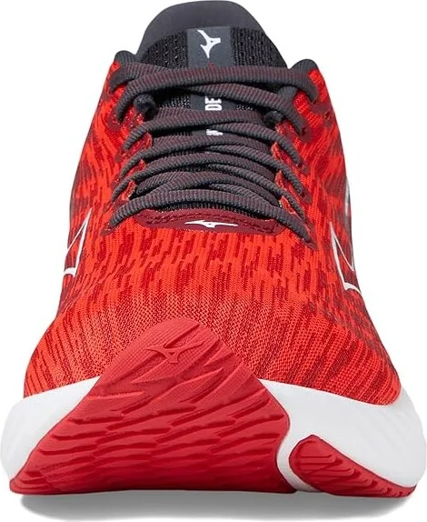 Mizuno Wave Rider 28 Men's Running Shoes High Risk Red/White : 12 D - Medium, Rubber - Image 3