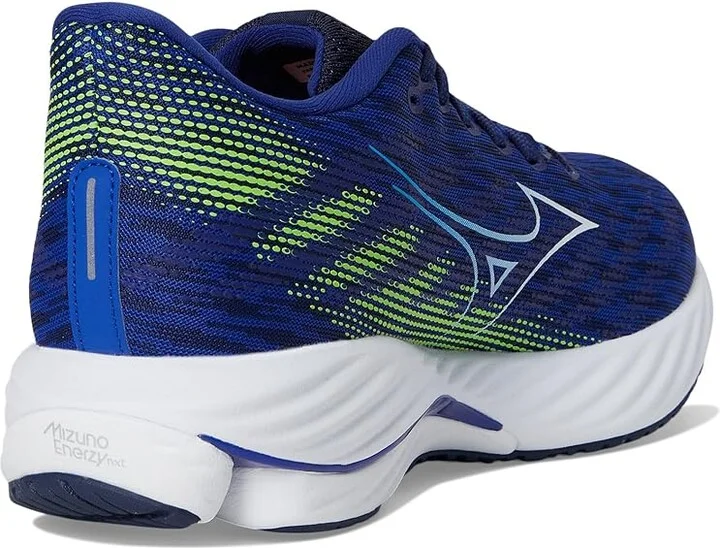 Mizuno Wave Rider 28 Men's Running Shoes Reflex Blue/White : 13 D - Medium, Rubber - Image 4