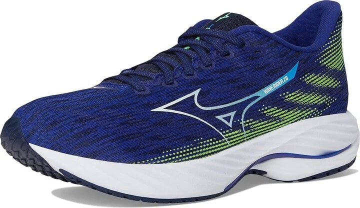 Mizuno Wave Rider 28 Men's Running Shoes Reflex Blue/White : 13 D - Medium, Rubber - Image 5