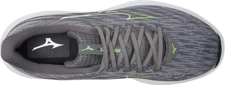 Mizuno Wave Rider 28 Men's Running Shoes Tradwinds Green Gecko : 11.5 D - Medium, Rubber - Image 2