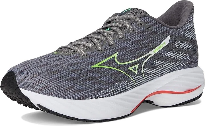 Mizuno Wave Rider 28 Men's Running Shoes Tradwinds Green Gecko : 11.5 D - Medium, Rubber - Image 5