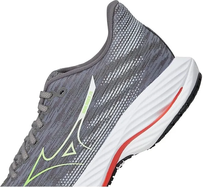 Mizuno Wave Rider 28 Men's Running Shoes Tradwinds Green Gecko : 11.5 D - Medium, Rubber - Image 7