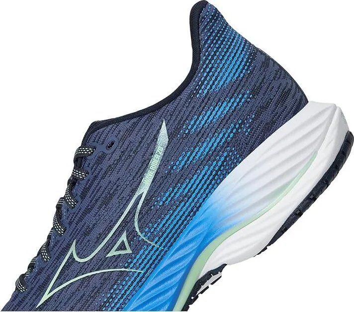 Mizuno Wave Rider 28 Men's Running Shoes Vintage Indigo/Neo Mint : 10 D - Medium, Rubber - Image 7