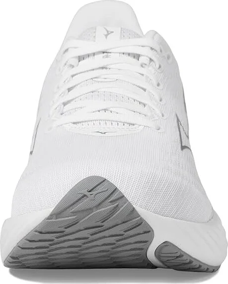 Mizuno Wave Rider 28 Men's Running Shoes White/Ultimate Grey : 7.5 D - Medium, Rubber - Image 3