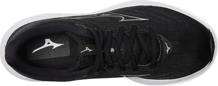 Mizuno Wave Rider 28 Women's Running Shoes Black/Harbor Mist : Women's 11.5 B - Medium, Synthetic - Image 2