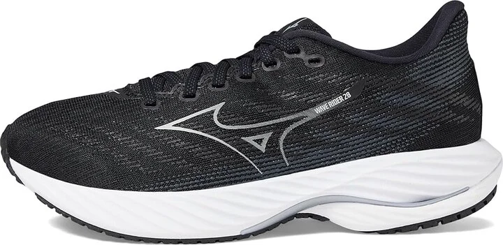 Mizuno Wave Rider 28 Women's Running Shoes Black/Harbor Mist : Women's 11.5 B - Medium, Synthetic - Image 5
