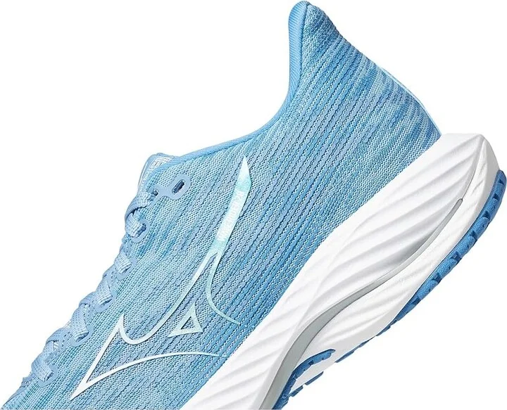 Mizuno Wave Rider 28 Women's Running Shoes Glacier Lake/White : Women's 7 B - Medium, Synthetic - Image 4