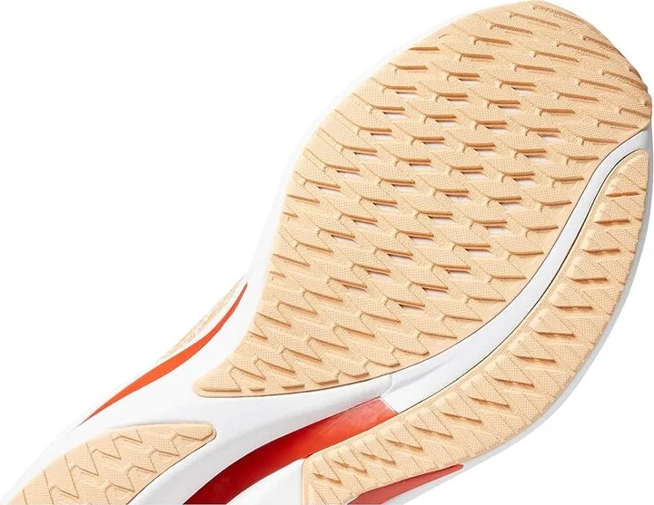 Mizuno Wave Rider 28 Women's Running Shoes Pristine/Spicy Orange : Women's 12 B - Medium, Synthetic - Image 6
