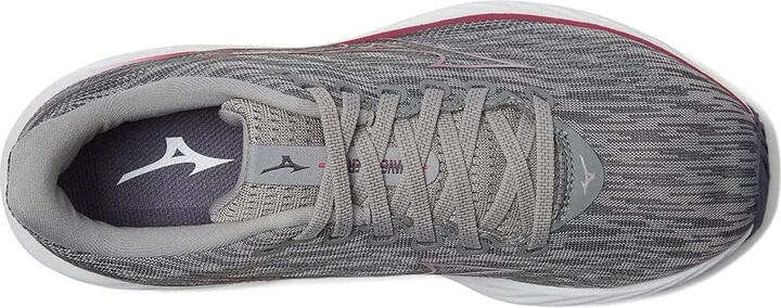 Mizuno Wave Rider 28 Women's Running Shoes Ultimate Grey/Cosmo Chrome : Women's 10.5 B - Medium, Synthetic - Image 2