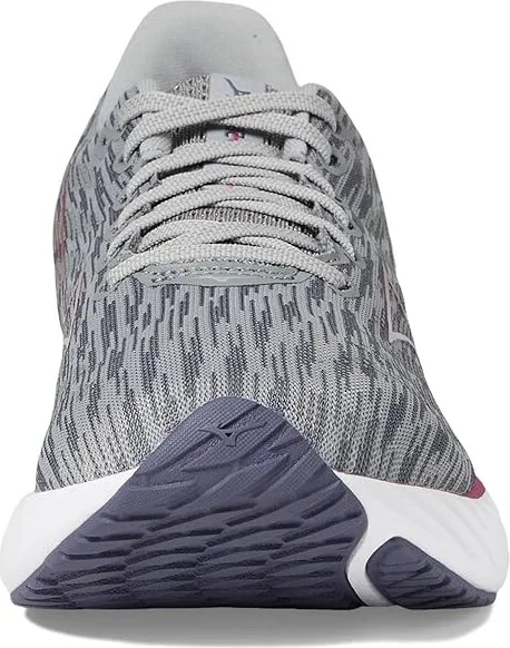 Mizuno Wave Rider 28 Women's Running Shoes Ultimate Grey/Cosmo Chrome : Women's 10.5 B - Medium, Synthetic - Image 3