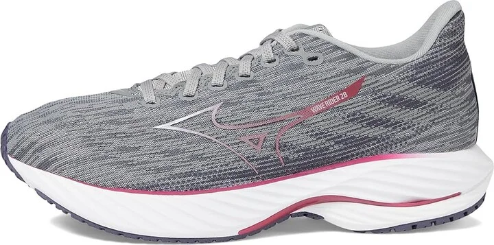 Mizuno Wave Rider 28 Women's Running Shoes Ultimate Grey/Cosmo Chrome : Women's 10.5 B - Medium, Synthetic - Image 5