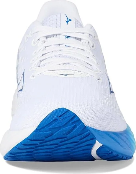 Mizuno Wave Rider 28 Women's Running Shoes White/Mugen Blue : Women's 6.5 B - Medium, Synthetic - Image 3