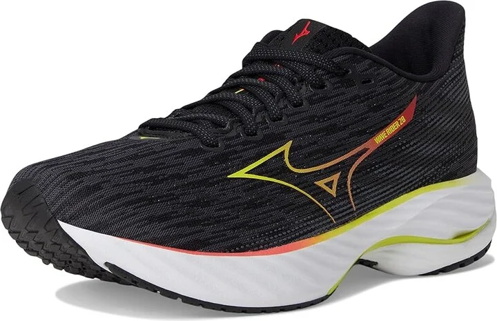 Mizuno Wave Rider 28 Womens Women's Running Shoes Black/Evening Primrose : Women's 7.5 B - Medium, Rubber - Image 5
