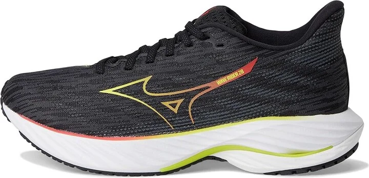 Mizuno Wave Rider 28 Womens Women's Running Shoes Black/Evening Primrose : Women's 7.5 B - Medium, Rubber - Image 6
